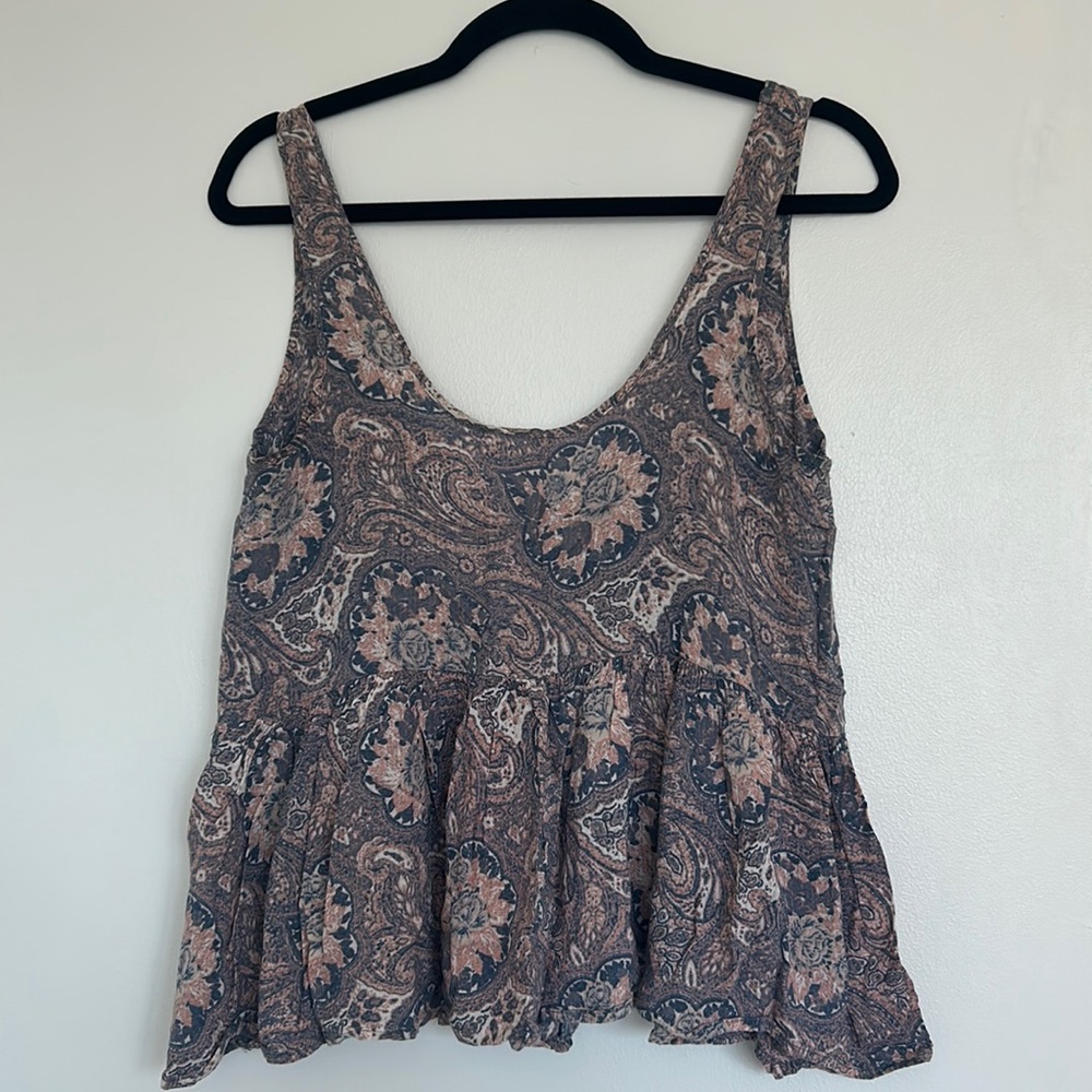 Urban Outfitters peplum sleeveless top